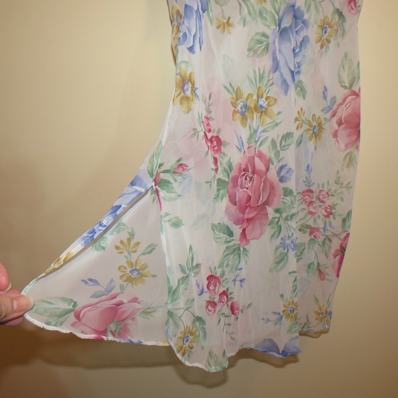 J Collection Sheer Floral Baby Doll Lingerie M - Picture 3 of 5